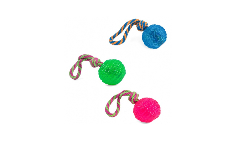 Petface Toyz Rope Ball Dog Toy