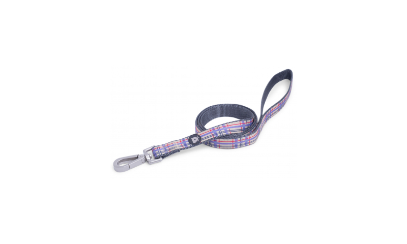 Petface Cream Check Dog Lead MED